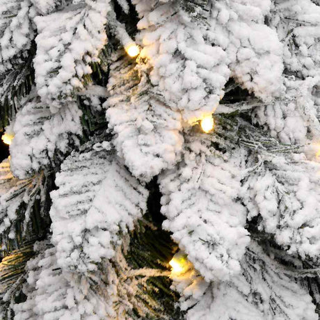 Kunstkerstboom met verlichting en sneeuw 60 LED's 120 cm - AllerleiShop