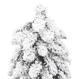 Kunstkerstboom met verlichting en sneeuw 130 LED's 210 cm - AllerleiShop