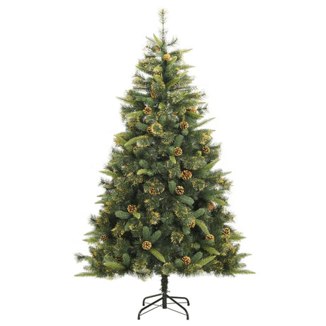 Kunstkerstboom met scharnieren en dennenappels 240 cm - AllerleiShop