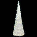 Kunstkerstboom pop-up 200 LED's 210 cm wit - AllerleiShop