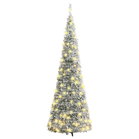 Kunstkerstboom pop-up met sneeuw 50 LED's 120 cm - AllerleiShop