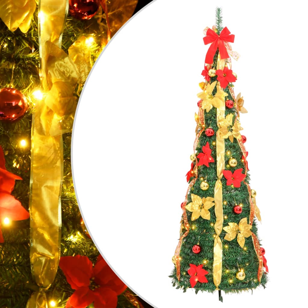 Kunstkerstboom pop-up 50 LED's 120 cm groen - AllerleiShop