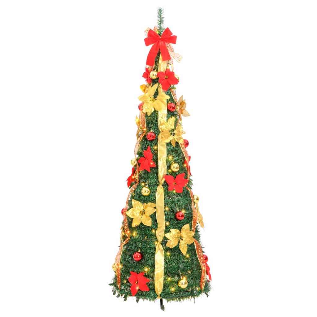 Kunstkerstboom pop-up 50 LED's 120 cm groen - AllerleiShop