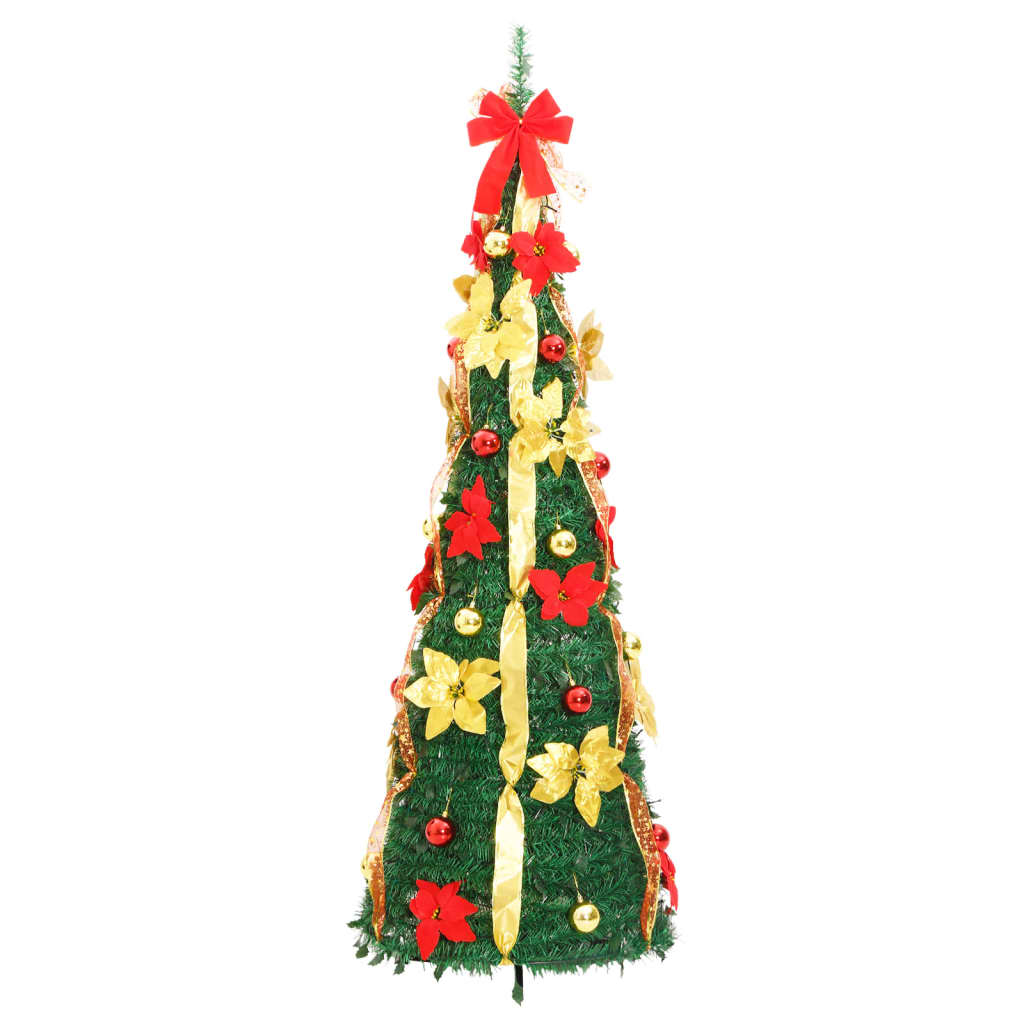 Kunstkerstboom pop-up 50 LED's 120 cm groen - AllerleiShop