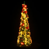 Kunstkerstboom pop-up 100 LED's 150 cm groen - AllerleiShop