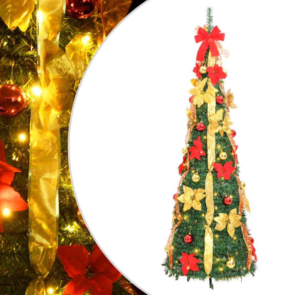 Kunstkerstboom pop-up 150 LED's 180 cm groen - AllerleiShop