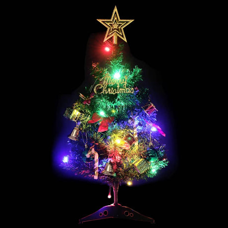 Kunstkerstboom met verlichting mini 20 LED's 45 cm groen - AllerleiShop