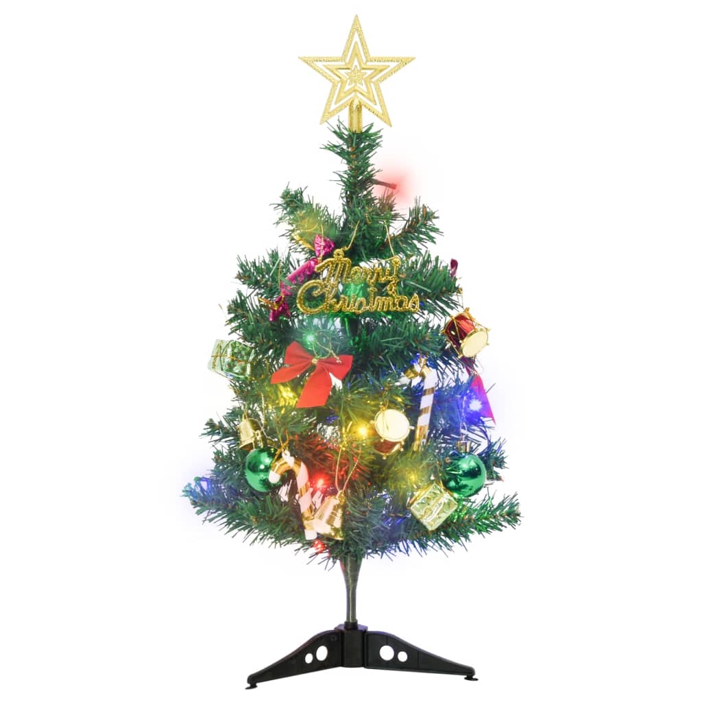 Kunstkerstboom met verlichting mini 20 LED's 45 cm groen - AllerleiShop