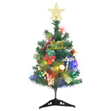 Kunstkerstboom met verlichting mini 20 LED's 45 cm groen - AllerleiShop