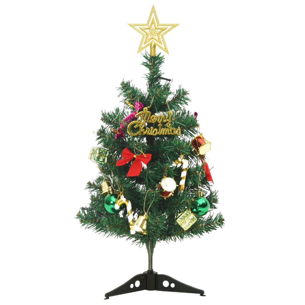 Kunstkerstboom met verlichting mini 20 LED's 45 cm groen - AllerleiShop