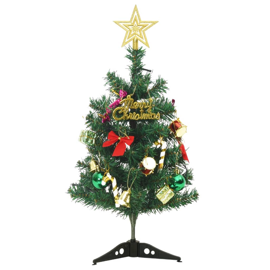 Kunstkerstboom met verlichting mini 30 LED's 60 cm groen - AllerleiShop