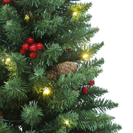 Kunstkerstbomen 2 st 100 LED's 120 cm groen - AllerleiShop