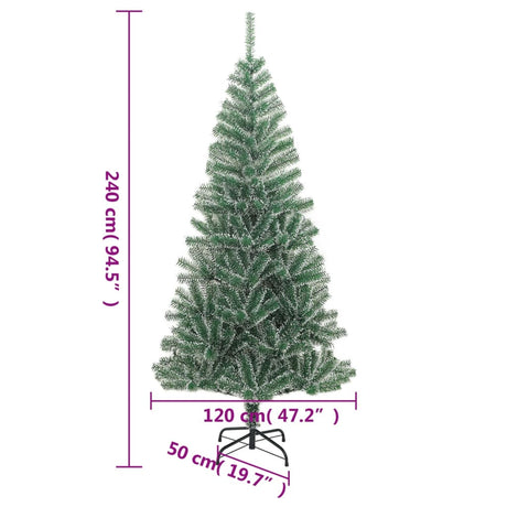 Kunstkerstboom met sneeuw 240 cm groen - AllerleiShop