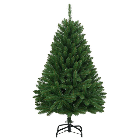 Kunstkerstboom met scharnieren met standaard 120 cm groen - AllerleiShop