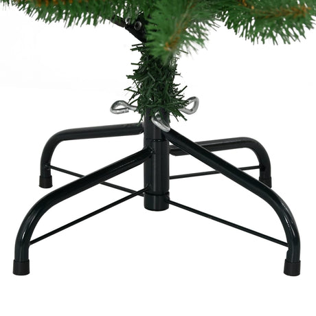 Kunstkerstboom met scharnieren met standaard 120 cm groen - AllerleiShop