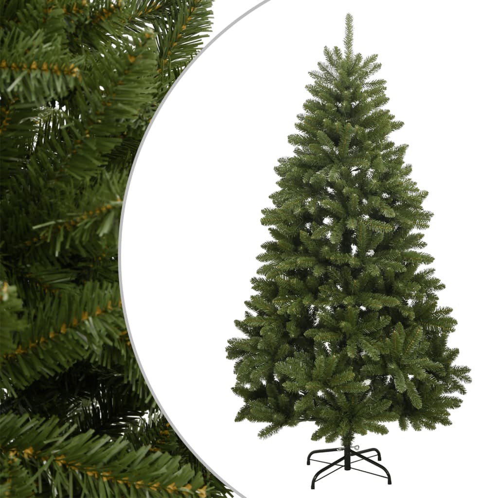 Kunstkerstboom met scharnieren en standaard 210 cm groen - AllerleiShop