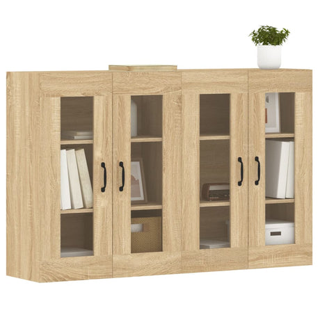 Hangkasten 2 st bewerkt hout sonoma eikenkleurig - AllerleiShop