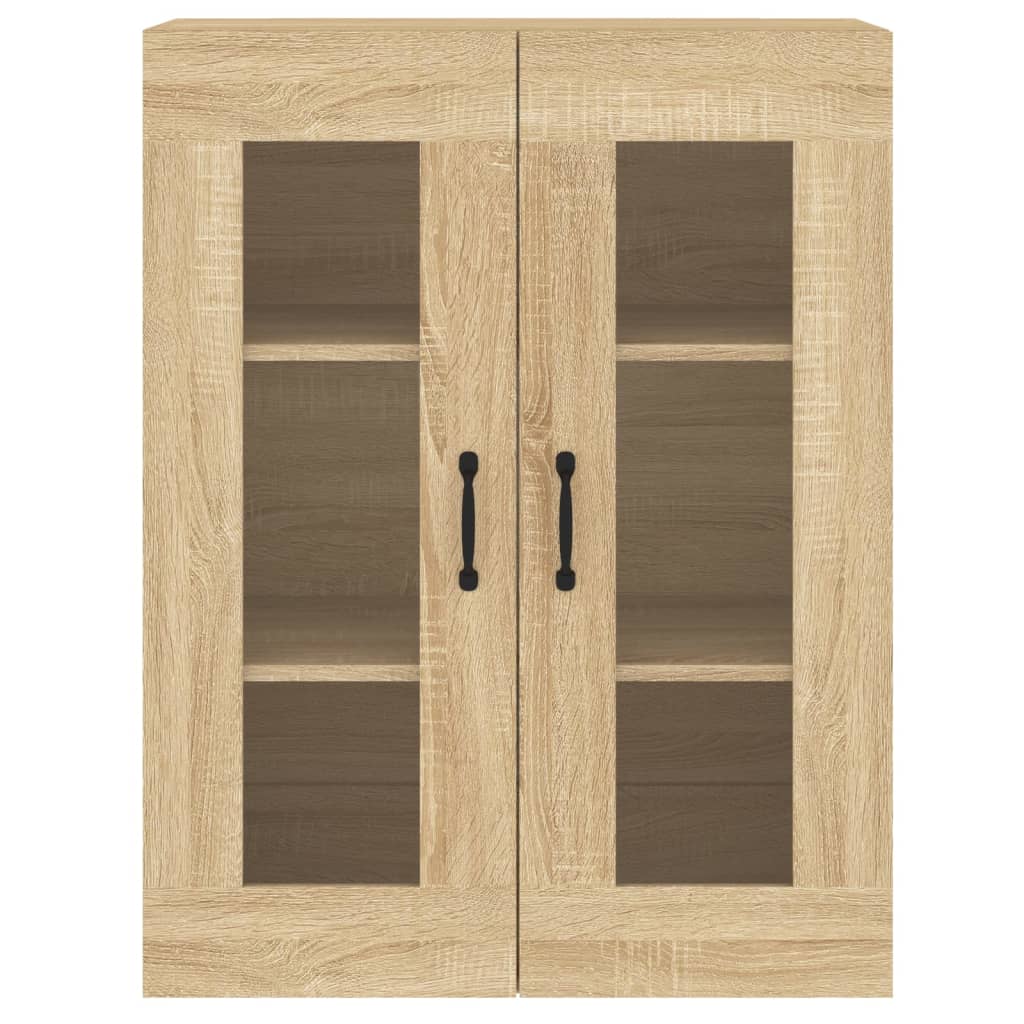 Hangkasten 2 st bewerkt hout sonoma eikenkleurig - AllerleiShop