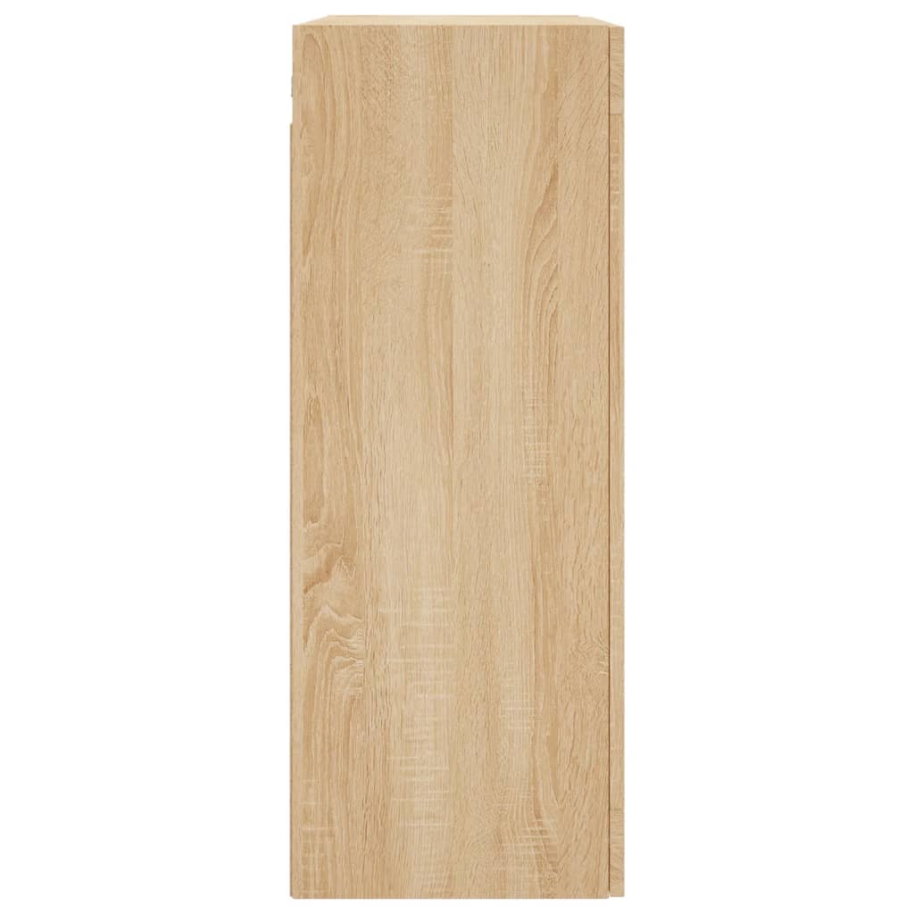 Hangkasten 2 st bewerkt hout sonoma eikenkleurig - AllerleiShop