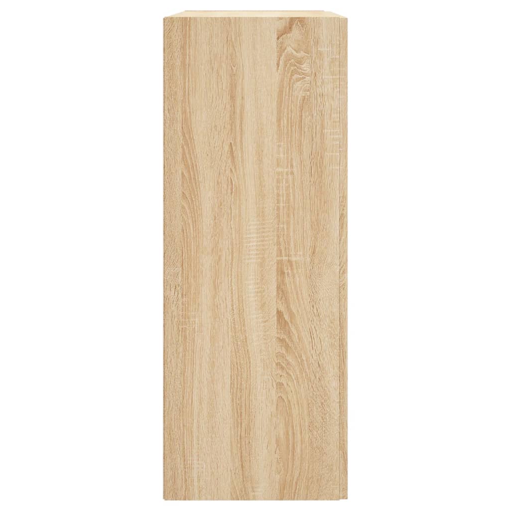 Hangkasten 2 st bewerkt hout sonoma eikenkleurig - AllerleiShop