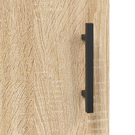 Hangkasten 2 st bewerkt hout sonoma eikenkleurig - AllerleiShop