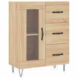 Hoge kast 69,5x34x180 cm bewerkt hout sonoma eikenkleurig - AllerleiShop