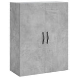 Hoge kast 69,5x34x180 cm bewerkt hout betongrijs - AllerleiShop