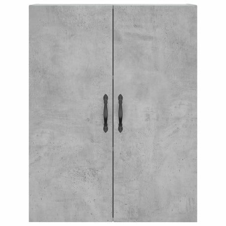 Hoge kast 69,5x34x180 cm bewerkt hout betongrijs - AllerleiShop