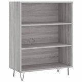 Hoge kast 69,5x34x180 cm bewerkt hout grijs sonoma eikenkleurig - AllerleiShop