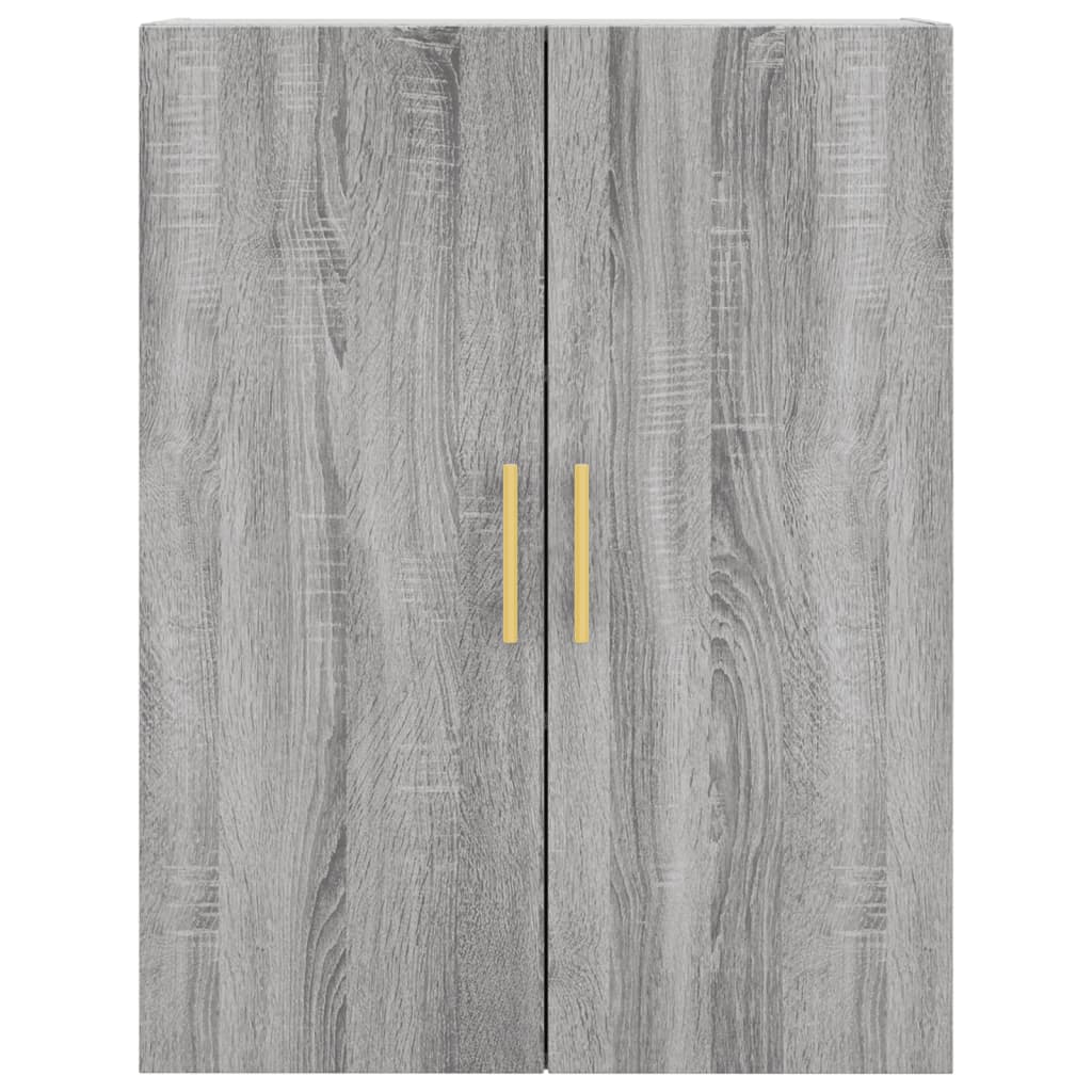 Hoge kast 69,5x34x180 cm bewerkt hout grijs sonoma eikenkleurig - AllerleiShop