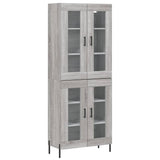 Hoge kast 69,5x34x180 cm bewerkt hout grijs sonoma eikenkleurig - AllerleiShop