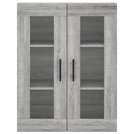 Hoge kast 69,5x34x180 cm bewerkt hout grijs sonoma eikenkleurig - AllerleiShop