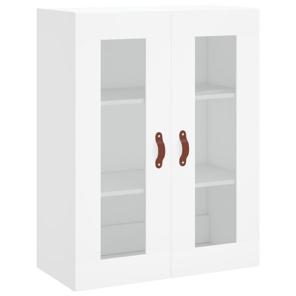 Hoge kast 69,5x34x180 cm bewerkt hout wit - AllerleiShop