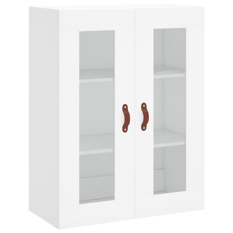 Hoge kast 69,5x34x180 cm bewerkt hout wit - AllerleiShop