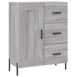 Hoge kast 69,5x34x180 cm bewerkt hout grijs sonoma eikenkleurig - AllerleiShop