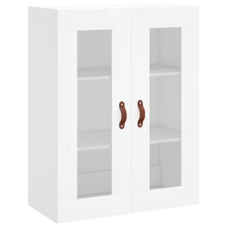 Hoge kast 69,5x34x180 cm bewerkt hout wit - AllerleiShop