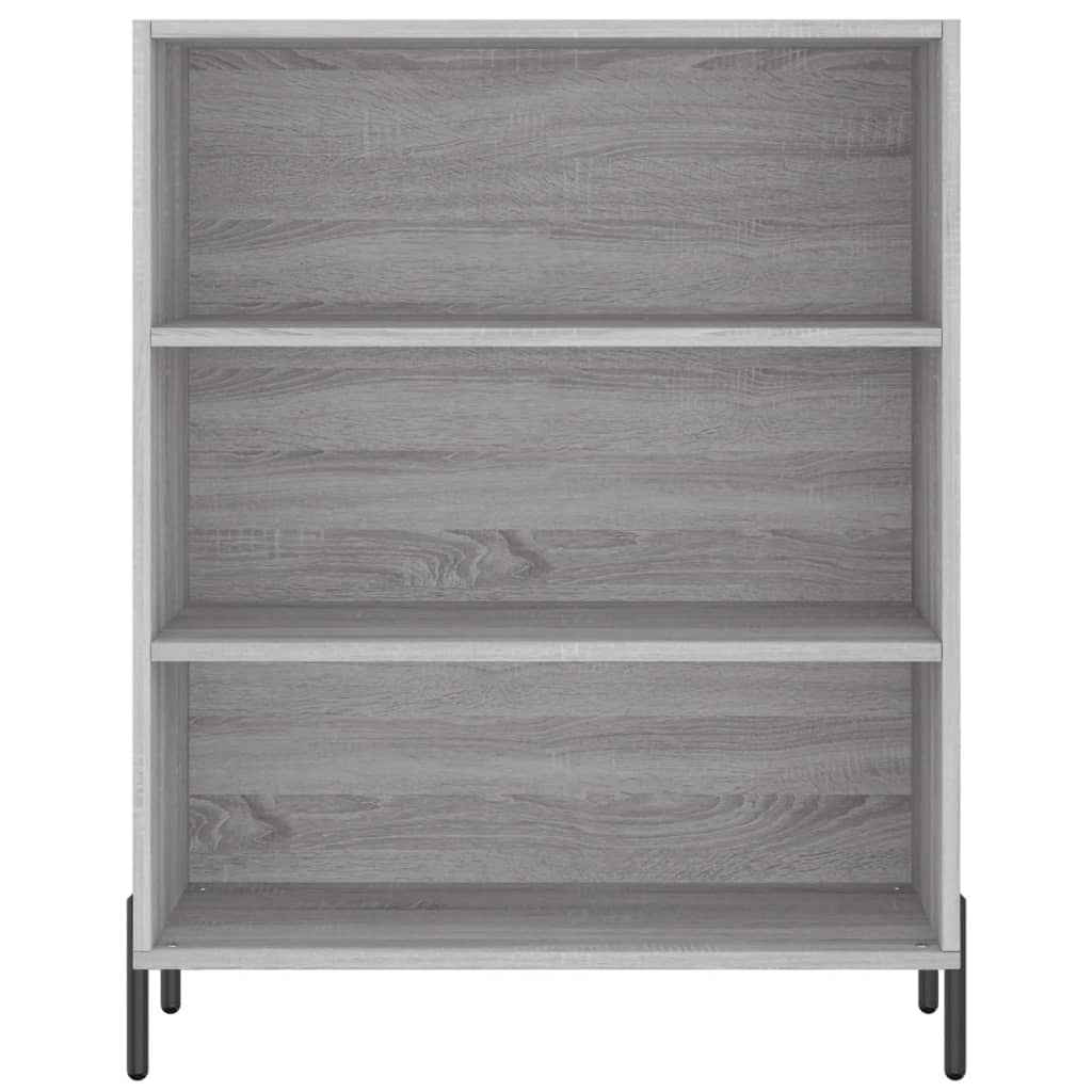 Hoge kast 69,5x34x180 cm bewerkt hout grijs sonoma eikenkleurig - AllerleiShop