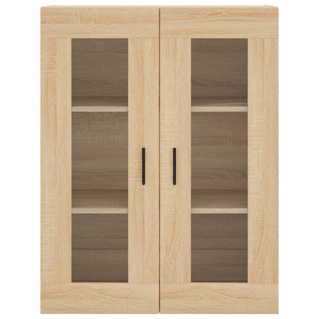 Hoge kast 69,5x34x180 cm bewerkt hout sonoma eikenkleurig - AllerleiShop