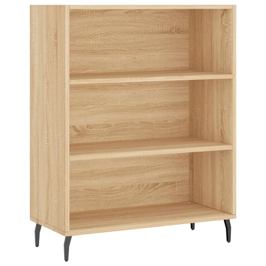 Hoge kast 69,5x34x180 cm bewerkt hout sonoma eikenkleurig - AllerleiShop