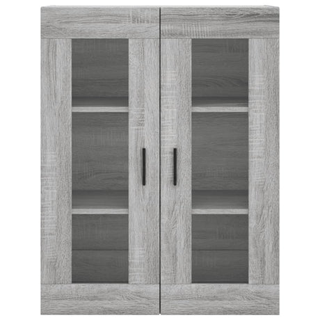 Hoge kast 69,5x34x180 cm bewerkt hout grijs sonoma eikenkleurig - AllerleiShop