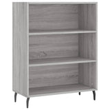 Hoge kast 69,5x34x180 cm bewerkt hout grijs sonoma eikenkleurig - AllerleiShop