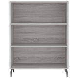 Hoge kast 69,5x34x180 cm bewerkt hout grijs sonoma eikenkleurig - AllerleiShop