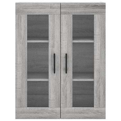 Hoge kast 69,5x34x180 cm bewerkt hout grijs sonoma eikenkleurig - AllerleiShop