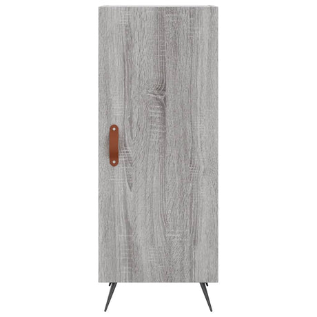 Hoge kast 34,5x34x180 cm bewerkt hout grijs sonoma eikenkleurig - AllerleiShop