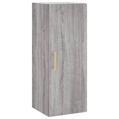 Hoge kast 34,5x34x180 cm bewerkt hout grijs sonoma eikenkleurig - AllerleiShop