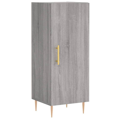 Hoge kast 34,5x34x180 cm bewerkt hout grijs sonoma eikenkleurig - AllerleiShop