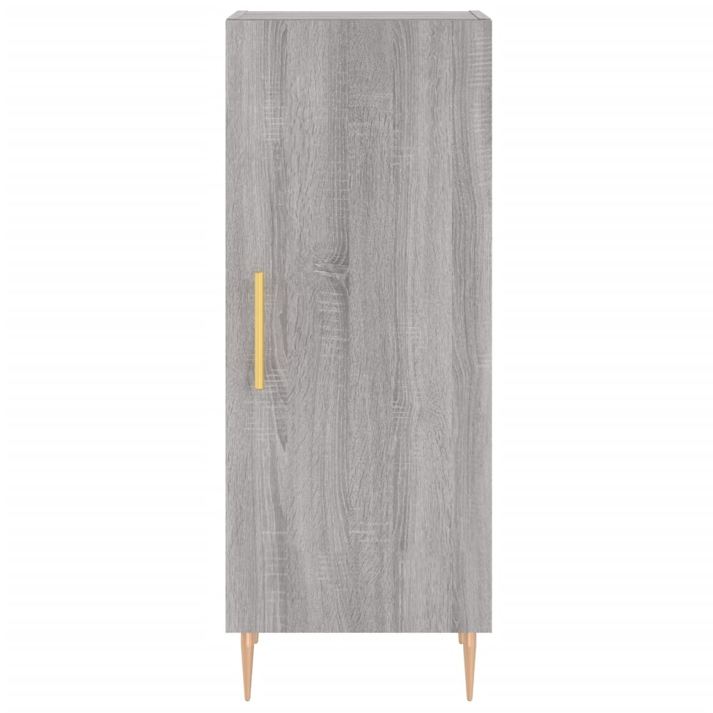 Hoge kast 34,5x34x180 cm bewerkt hout grijs sonoma eikenkleurig - AllerleiShop