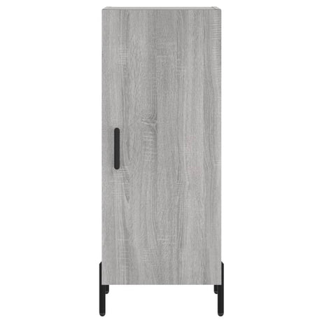 Hoge kast 34,5x34x180 cm bewerkt hout grijs sonoma eikenkleurig - AllerleiShop