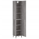 Hoge kast 34,5x34x180 cm bewerkt hout grijs sonoma eikenkleurig - AllerleiShop