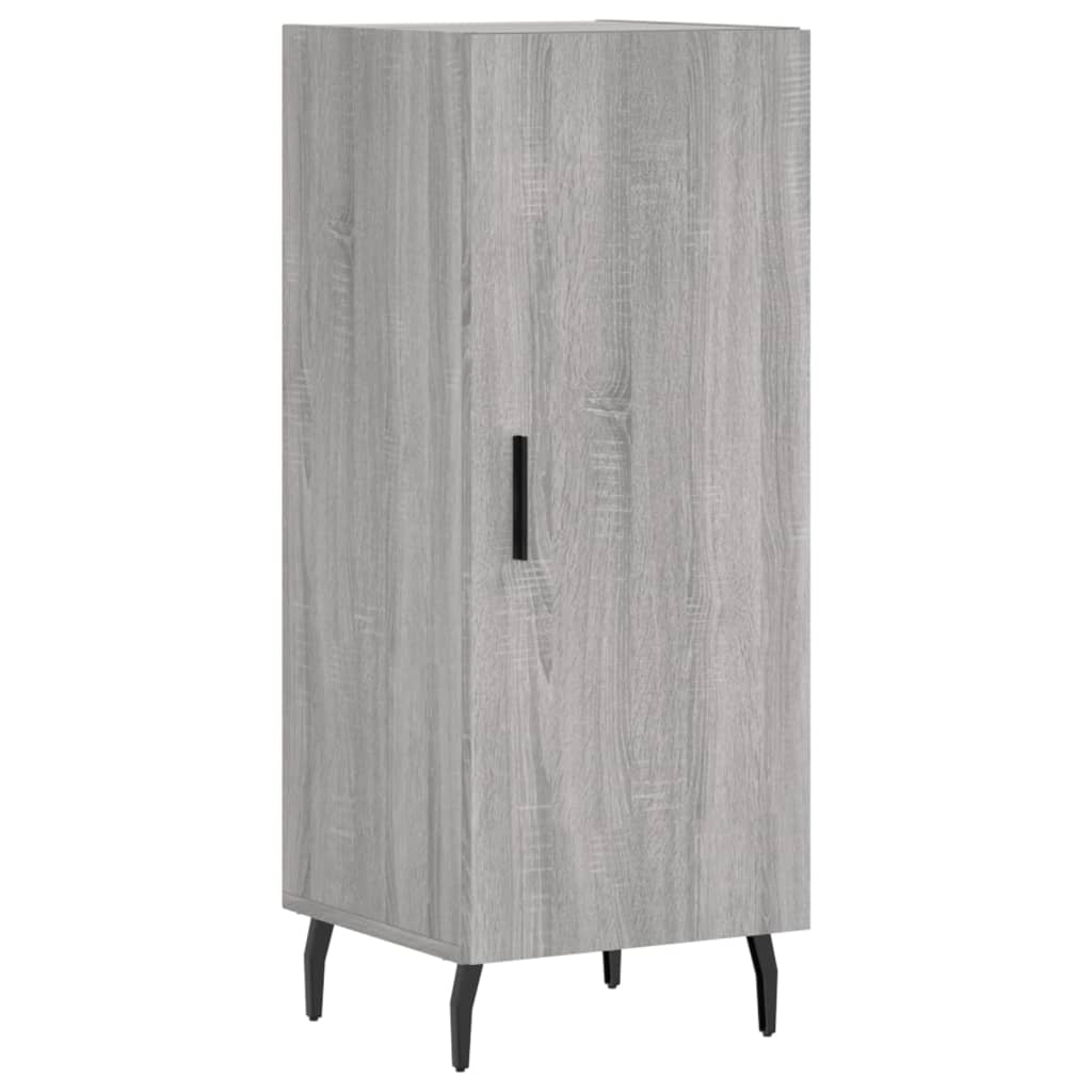 Hoge kast 34,5x34x180 cm bewerkt hout grijs sonoma eikenkleurig - AllerleiShop